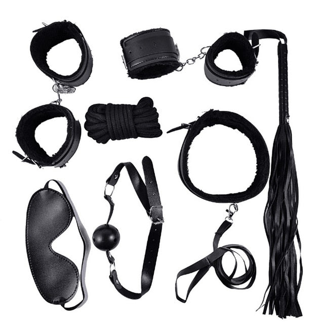 Leather Handcuff Bondage 7PCS/Set Fantasy Cosplay