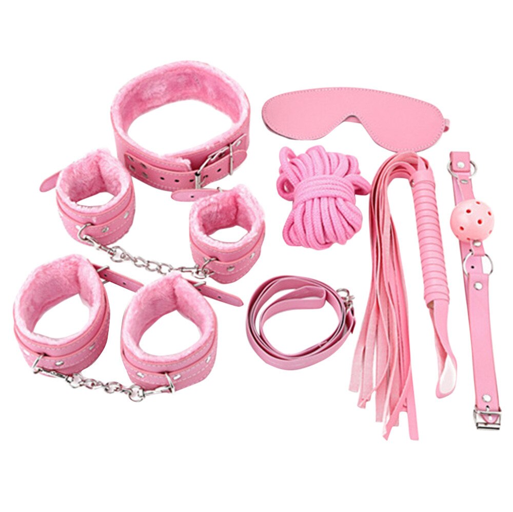Leather Handcuff Bondage 7PCS/Set Fantasy Cosplay