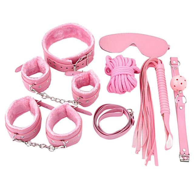 Leather Handcuff Bondage 7PCS/Set Fantasy Cosplay