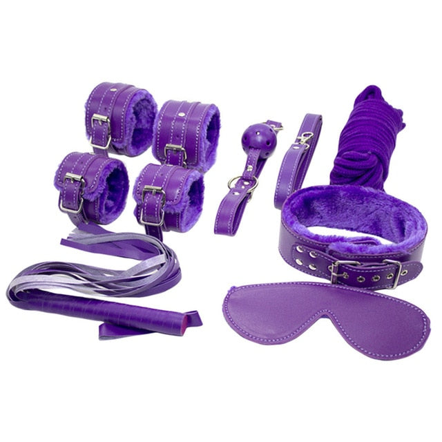 Leather Handcuff Bondage 7PCS/Set Fantasy Cosplay