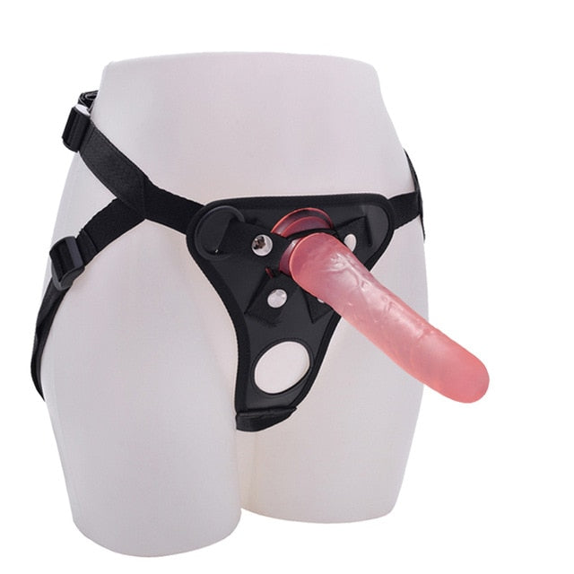 20CM Double Hole Strap On Realistic Dildo Pants