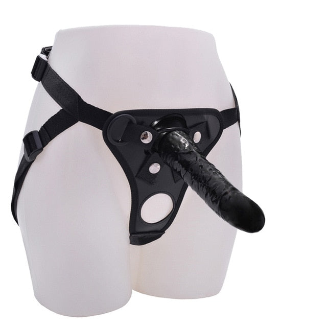 20CM Double Hole Strap On Realistic Dildo Pants