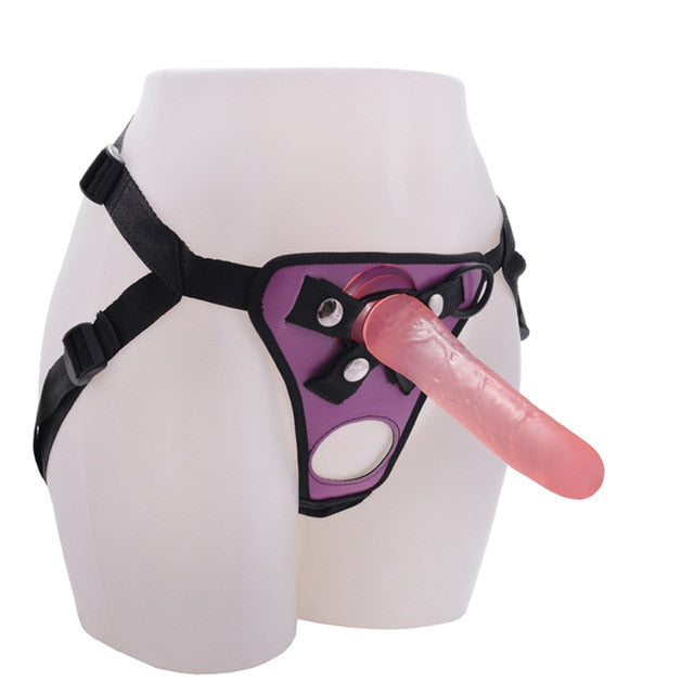 20CM Double Hole Strap On Realistic Dildo Pants