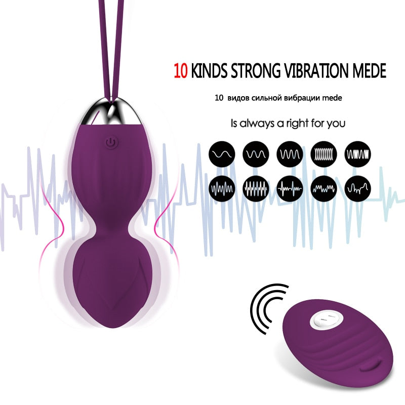 Wireless Remote Control Kegel Vibrating Egg