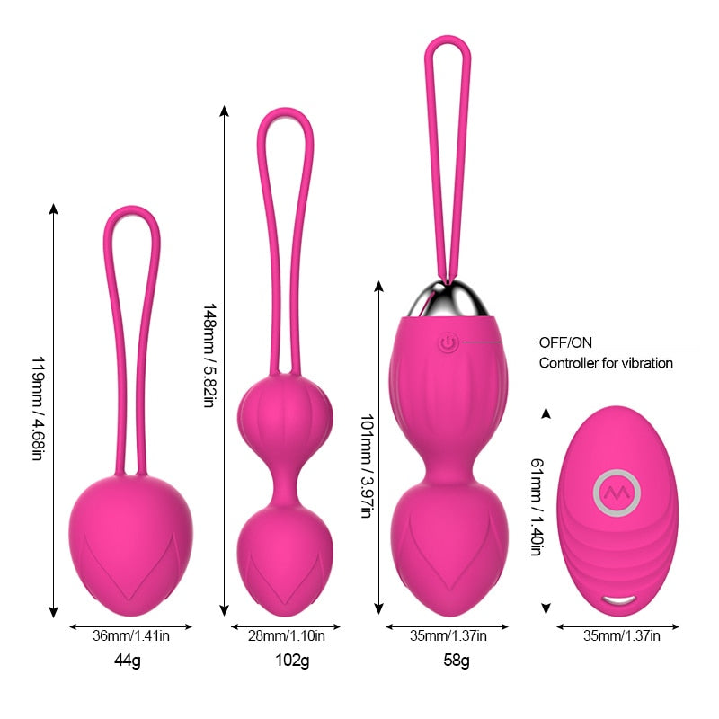 Wireless Remote Control Kegel Vibrating Egg