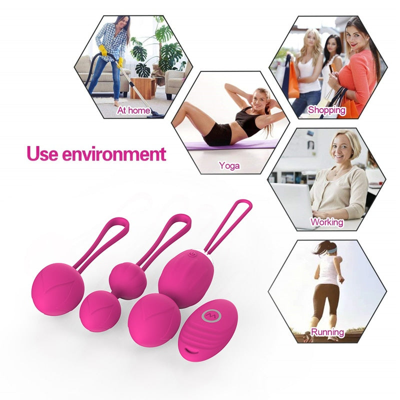 Wireless Remote Control Kegel Vibrating Egg