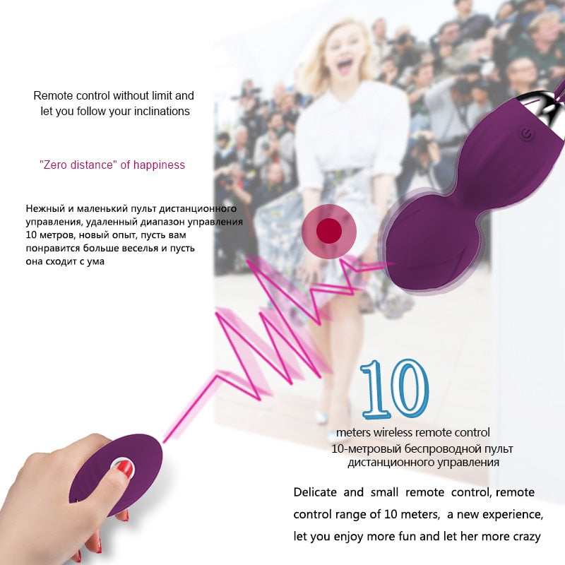 Wireless Remote Control Kegel Vibrating Egg
